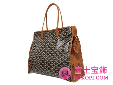 ゴヤール　HARDY PM　トートバッグ（ブラック×ブラウン）HARDY-PM03-NOIR-GOLD